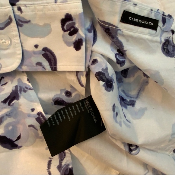 Club Monaco Men’s Slim Fit Long Sleeves Button Down Shirt Size XS - Picture 7 of 7